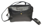 leather shoulder bag, brown leather bag, black leather bag, leather cross body bag, leather bag with two slings, leather shoulder bag, leather bags made in South Africa, leather vanity bag, leather makeup bag, Vesca