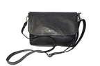 leather shoulder bag, brown leather bag, black leather bag, leather cross body bag, leather bag with two slings, leather shoulder bag, leather bags made in South Africa, leather flap bag, Vesca